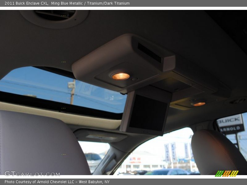 Ming Blue Metallic / Titanium/Dark Titanium 2011 Buick Enclave CXL