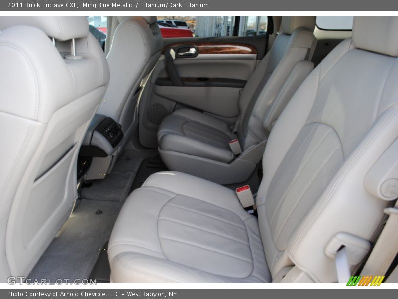 Ming Blue Metallic / Titanium/Dark Titanium 2011 Buick Enclave CXL