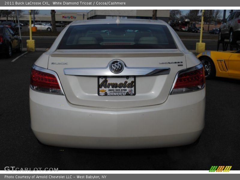 White Diamond Tricoat / Cocoa/Cashmere 2011 Buick LaCrosse CXL