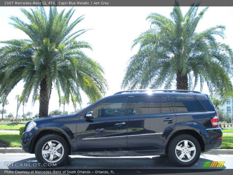 Capri Blue Metallic / Ash Grey 2007 Mercedes-Benz GL 450