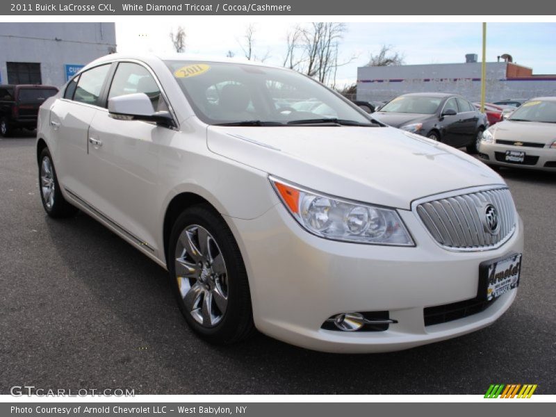 White Diamond Tricoat / Cocoa/Cashmere 2011 Buick LaCrosse CXL
