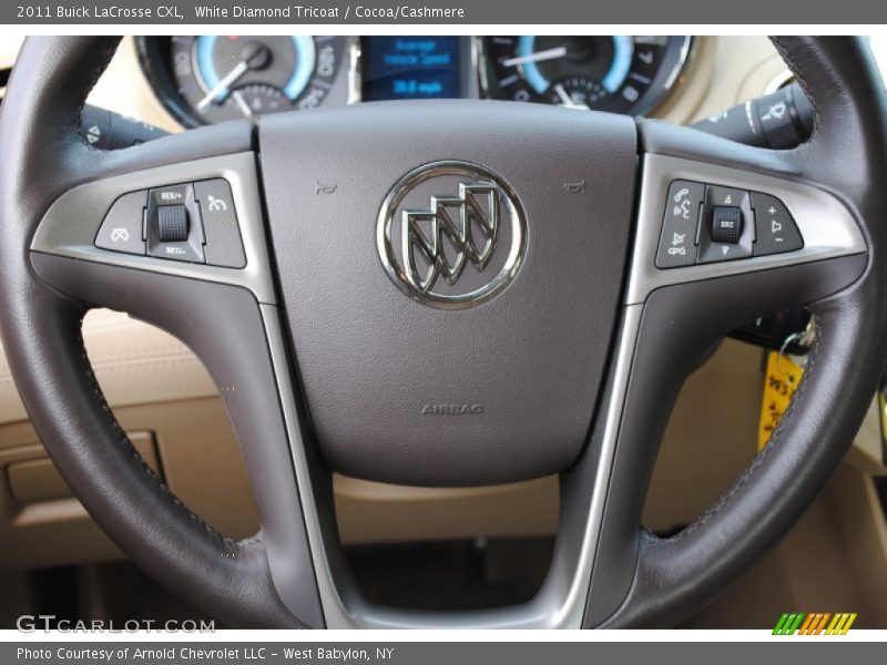 White Diamond Tricoat / Cocoa/Cashmere 2011 Buick LaCrosse CXL