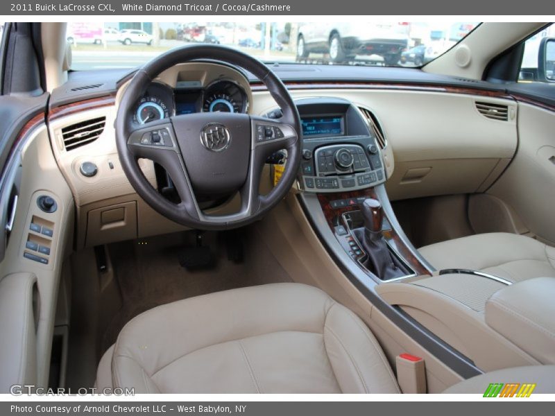 White Diamond Tricoat / Cocoa/Cashmere 2011 Buick LaCrosse CXL