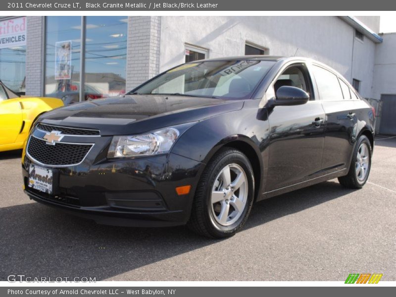 Black Granite Metallic / Jet Black/Brick Leather 2011 Chevrolet Cruze LT