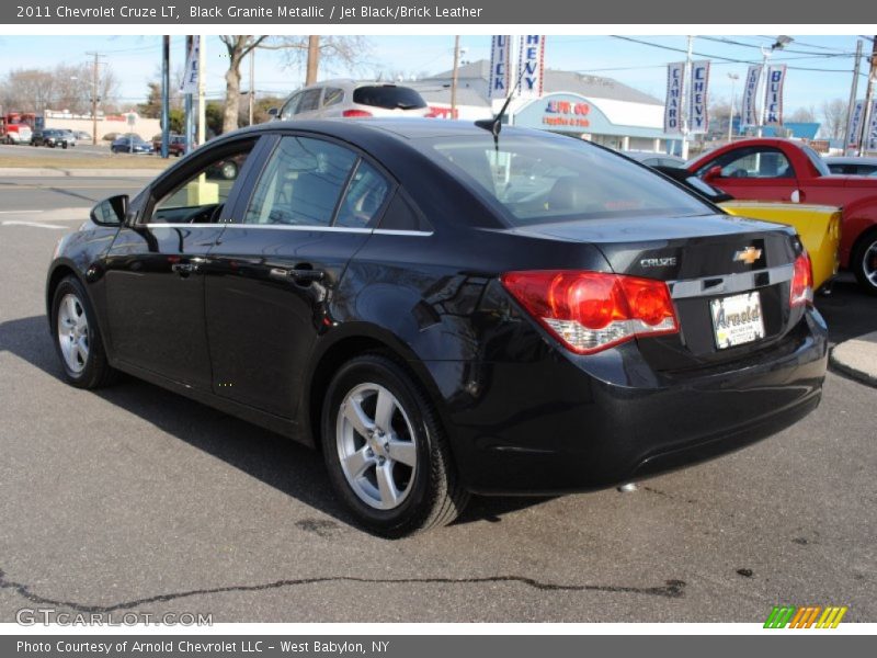 Black Granite Metallic / Jet Black/Brick Leather 2011 Chevrolet Cruze LT