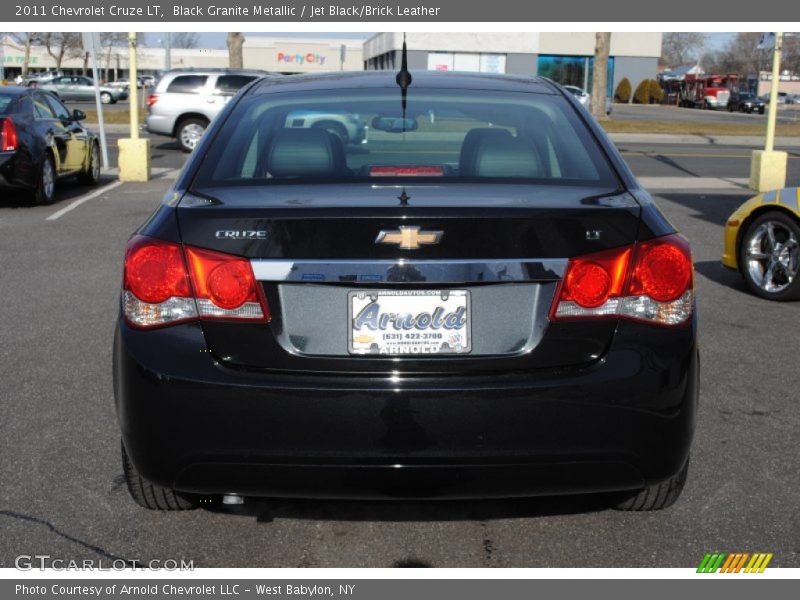 Black Granite Metallic / Jet Black/Brick Leather 2011 Chevrolet Cruze LT