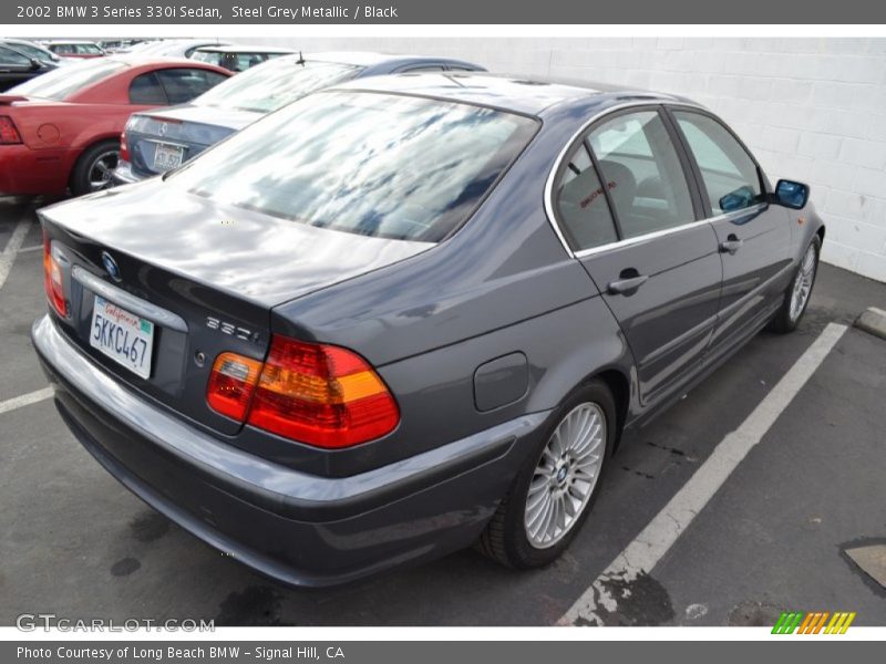 Steel Grey Metallic / Black 2002 BMW 3 Series 330i Sedan