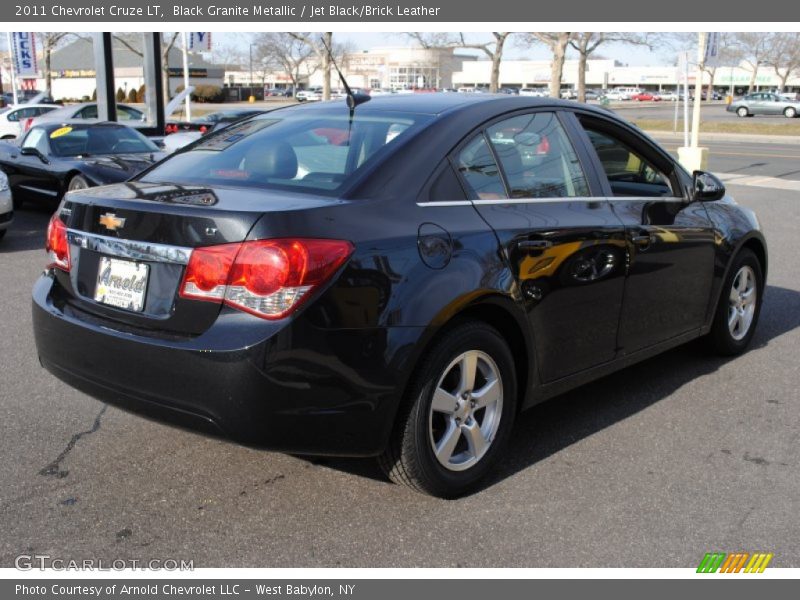 Black Granite Metallic / Jet Black/Brick Leather 2011 Chevrolet Cruze LT