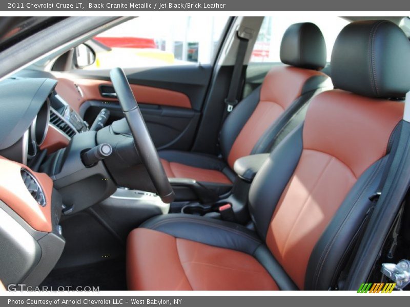  2011 Cruze LT Jet Black/Brick Leather Interior