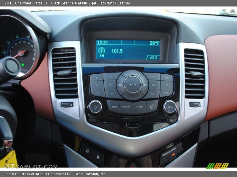 Black Granite Metallic / Jet Black/Brick Leather 2011 Chevrolet Cruze LT