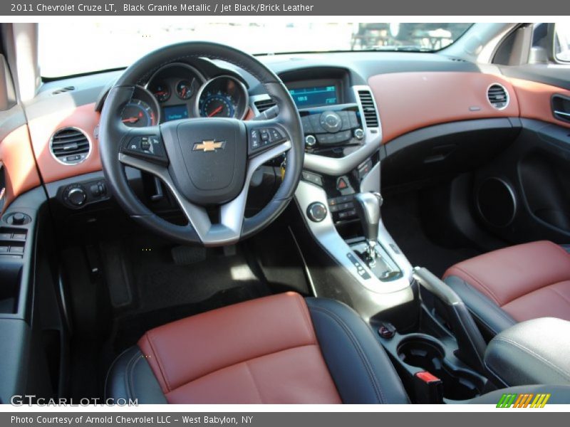 Jet Black/Brick Leather Interior - 2011 Cruze LT 