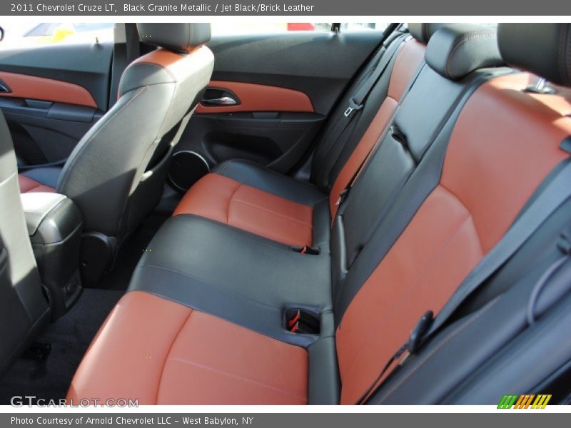 Black Granite Metallic / Jet Black/Brick Leather 2011 Chevrolet Cruze LT