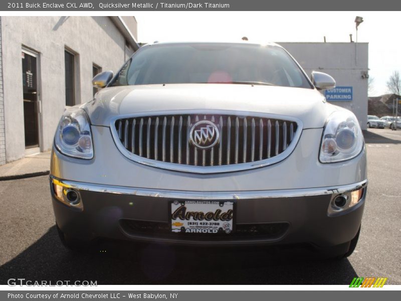 Quicksilver Metallic / Titanium/Dark Titanium 2011 Buick Enclave CXL AWD