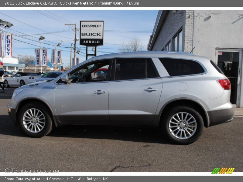 Quicksilver Metallic / Titanium/Dark Titanium 2011 Buick Enclave CXL AWD