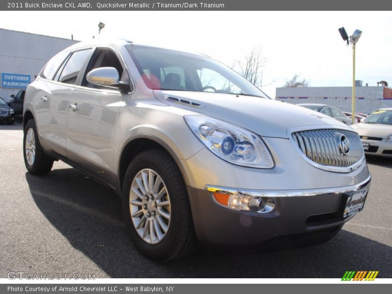 Quicksilver Metallic / Titanium/Dark Titanium 2011 Buick Enclave CXL AWD