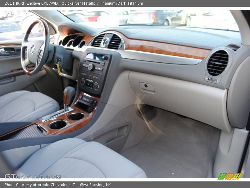 Quicksilver Metallic / Titanium/Dark Titanium 2011 Buick Enclave CXL AWD