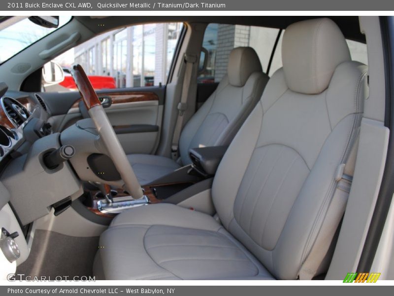 Quicksilver Metallic / Titanium/Dark Titanium 2011 Buick Enclave CXL AWD