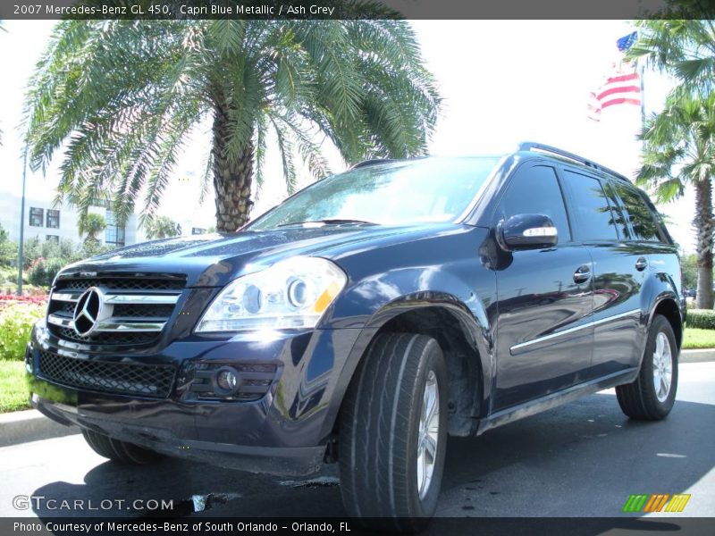 Capri Blue Metallic / Ash Grey 2007 Mercedes-Benz GL 450