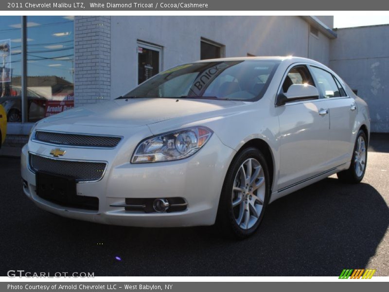 White Diamond Tricoat / Cocoa/Cashmere 2011 Chevrolet Malibu LTZ