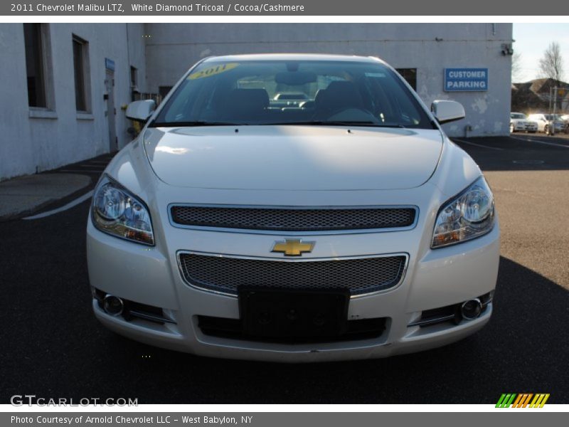 White Diamond Tricoat / Cocoa/Cashmere 2011 Chevrolet Malibu LTZ