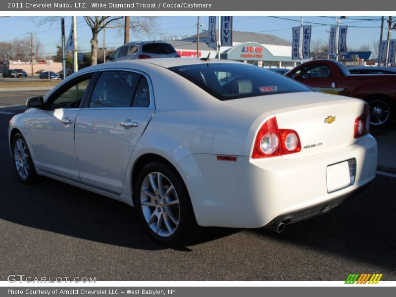 White Diamond Tricoat / Cocoa/Cashmere 2011 Chevrolet Malibu LTZ