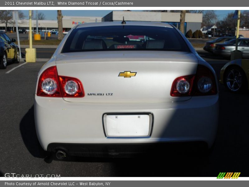 White Diamond Tricoat / Cocoa/Cashmere 2011 Chevrolet Malibu LTZ