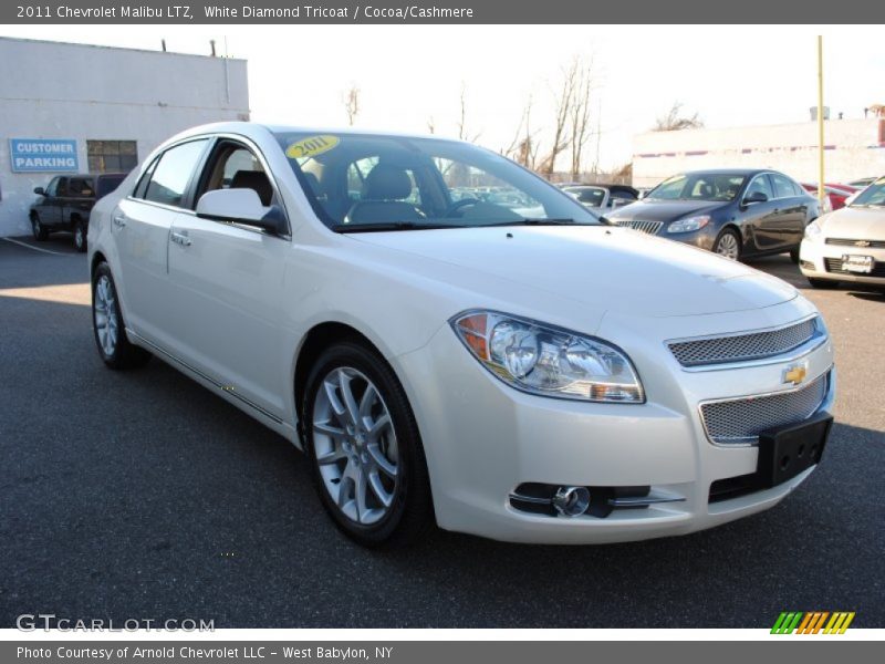 White Diamond Tricoat / Cocoa/Cashmere 2011 Chevrolet Malibu LTZ