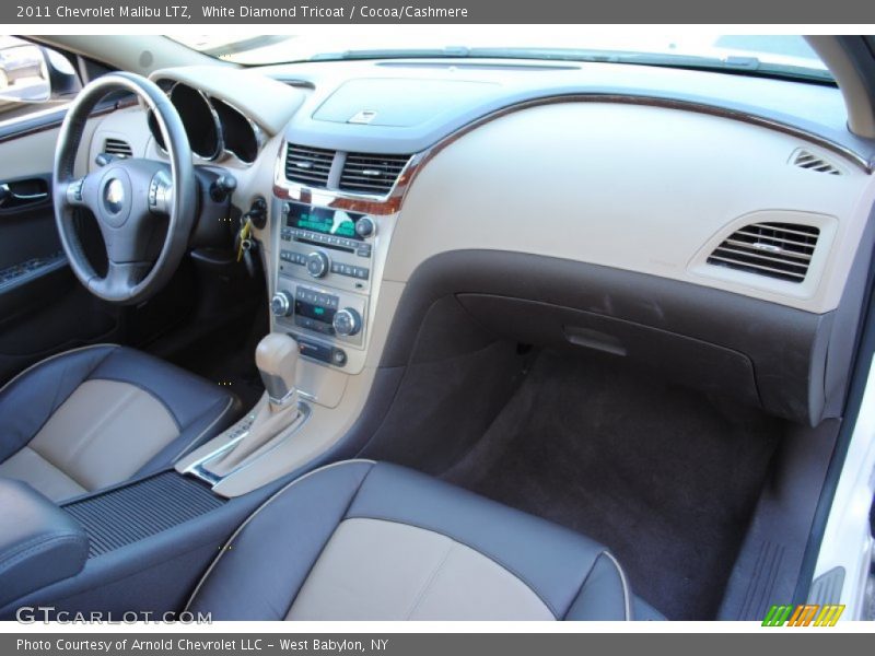 White Diamond Tricoat / Cocoa/Cashmere 2011 Chevrolet Malibu LTZ
