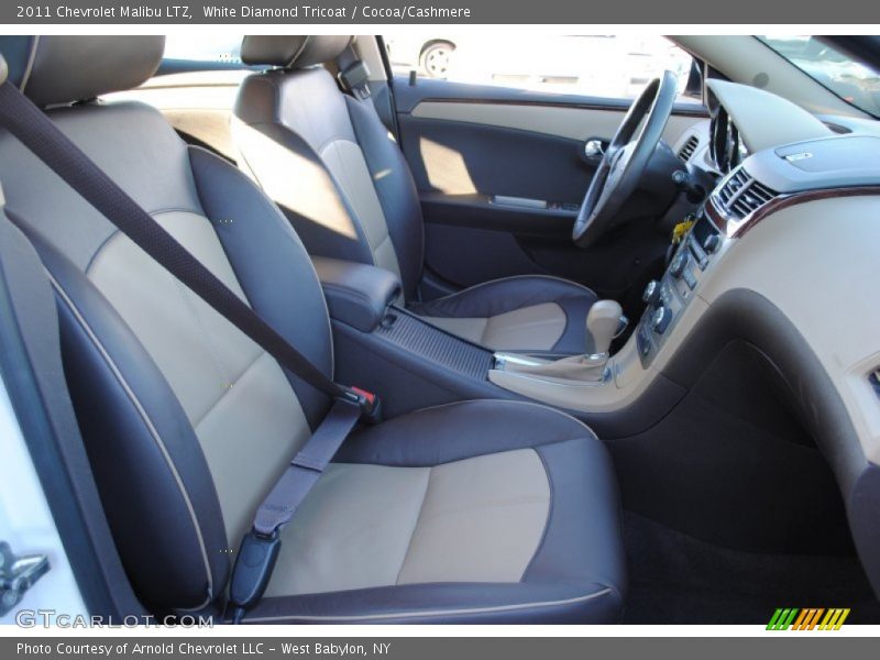 White Diamond Tricoat / Cocoa/Cashmere 2011 Chevrolet Malibu LTZ