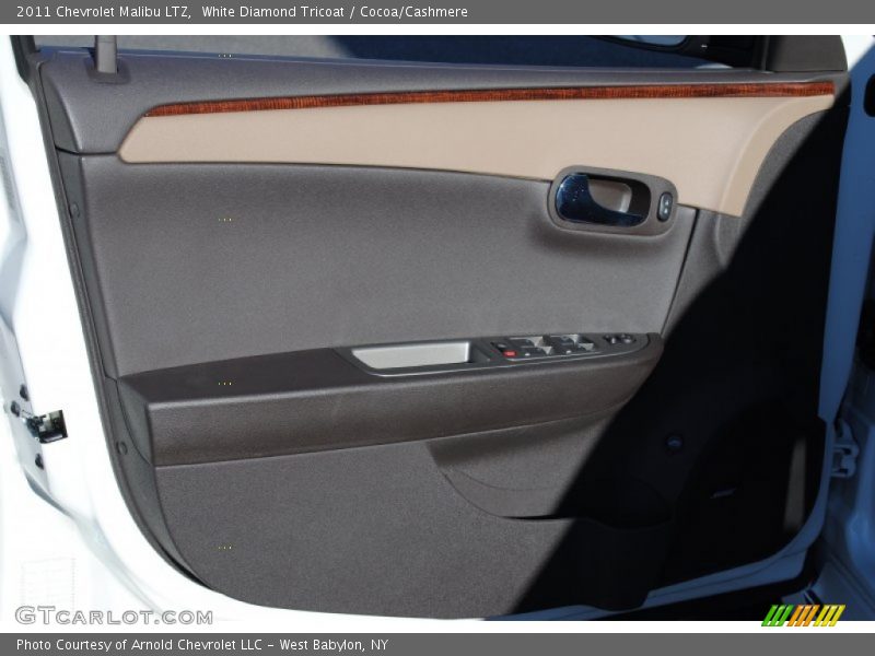 White Diamond Tricoat / Cocoa/Cashmere 2011 Chevrolet Malibu LTZ