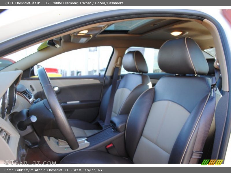 White Diamond Tricoat / Cocoa/Cashmere 2011 Chevrolet Malibu LTZ