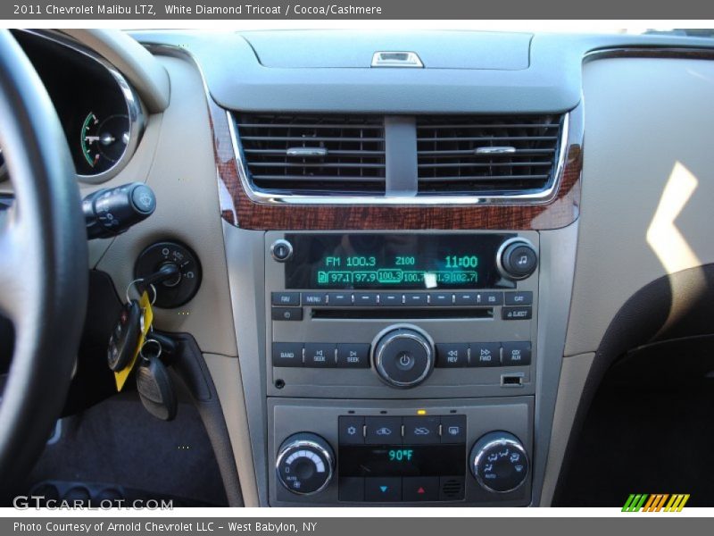 White Diamond Tricoat / Cocoa/Cashmere 2011 Chevrolet Malibu LTZ