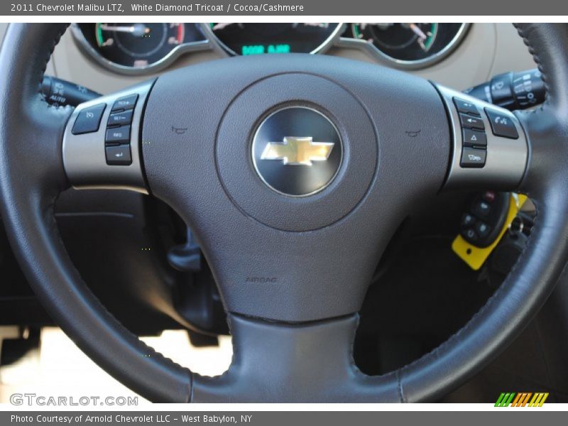 White Diamond Tricoat / Cocoa/Cashmere 2011 Chevrolet Malibu LTZ