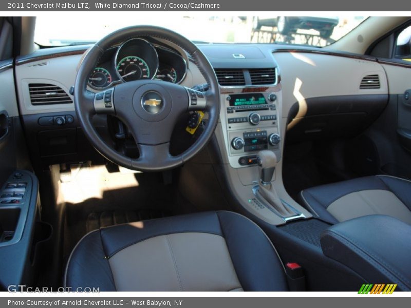 White Diamond Tricoat / Cocoa/Cashmere 2011 Chevrolet Malibu LTZ