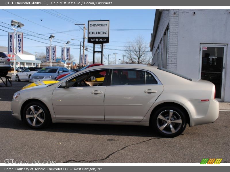 Gold Mist Metallic / Cocoa/Cashmere 2011 Chevrolet Malibu LT