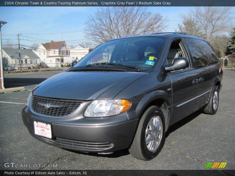 Graphite Gray Pearl / Medium Slate Gray 2004 Chrysler Town & Country Touring Platinum Series
