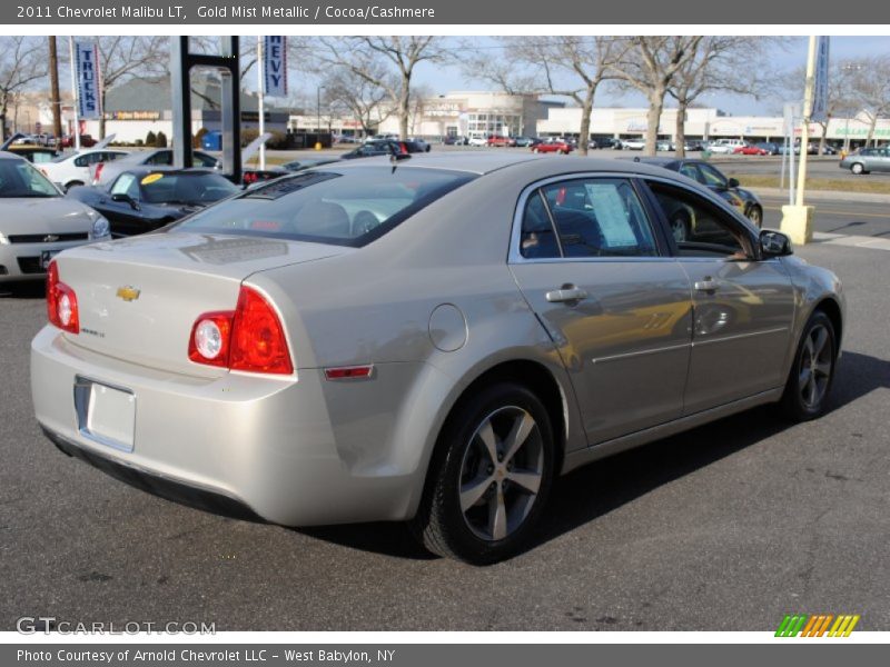 Gold Mist Metallic / Cocoa/Cashmere 2011 Chevrolet Malibu LT