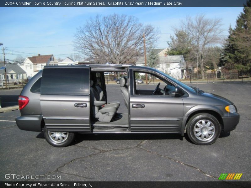 Graphite Gray Pearl / Medium Slate Gray 2004 Chrysler Town & Country Touring Platinum Series