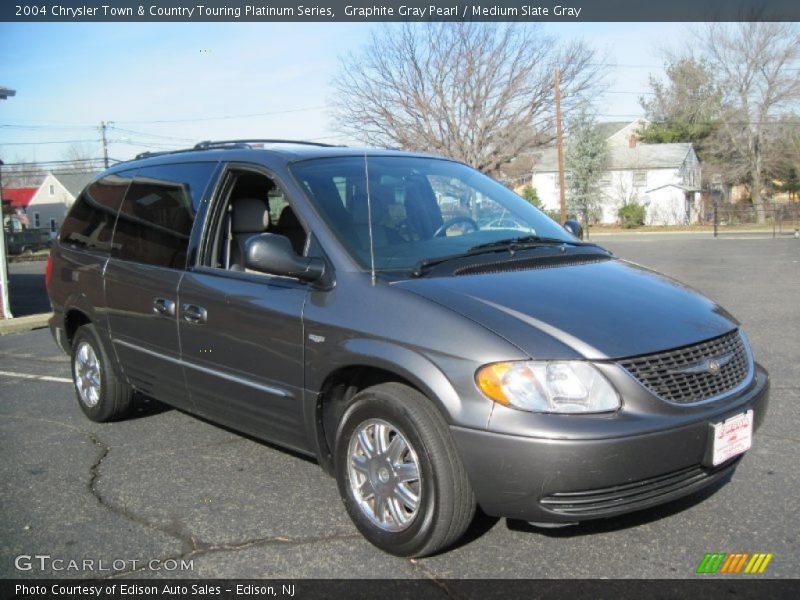 Graphite Gray Pearl / Medium Slate Gray 2004 Chrysler Town & Country Touring Platinum Series
