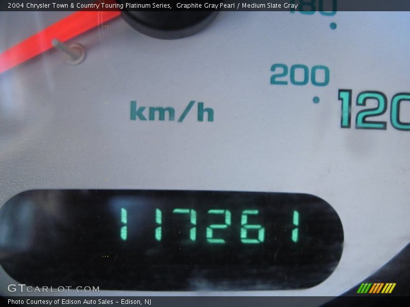 Graphite Gray Pearl / Medium Slate Gray 2004 Chrysler Town & Country Touring Platinum Series