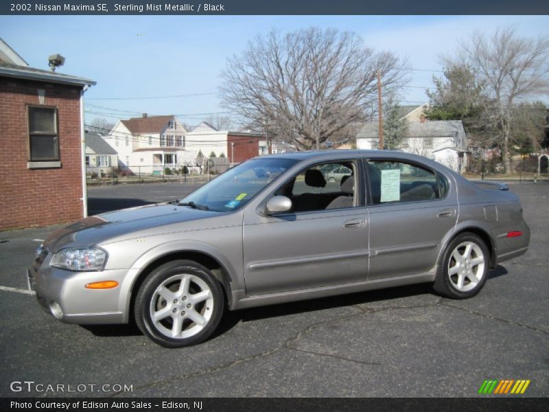 Sterling Mist Metallic / Black 2002 Nissan Maxima SE