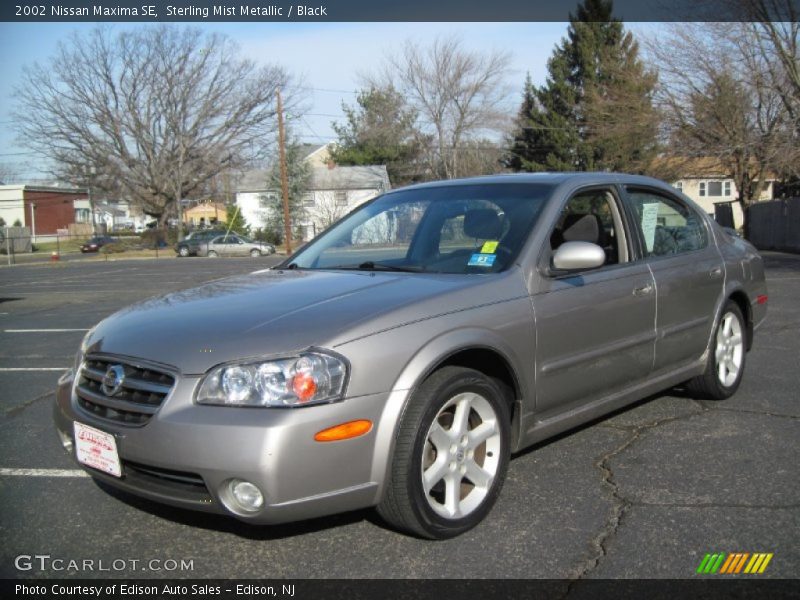 Sterling Mist Metallic / Black 2002 Nissan Maxima SE