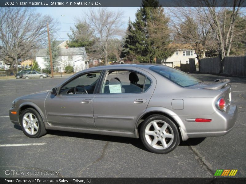 Sterling Mist Metallic / Black 2002 Nissan Maxima SE