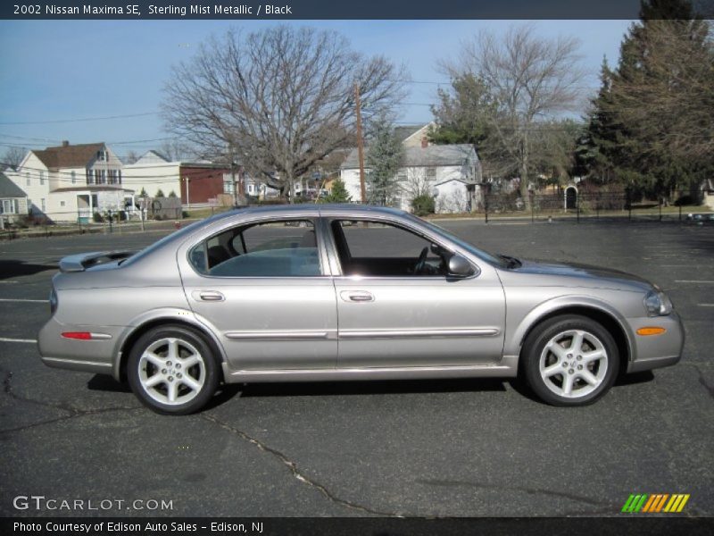 Sterling Mist Metallic / Black 2002 Nissan Maxima SE