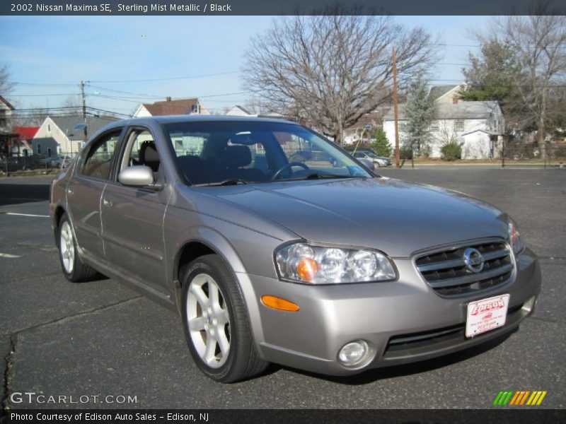 Sterling Mist Metallic / Black 2002 Nissan Maxima SE