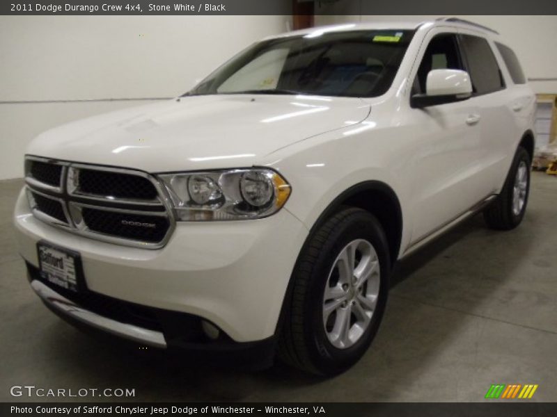 Stone White / Black 2011 Dodge Durango Crew 4x4