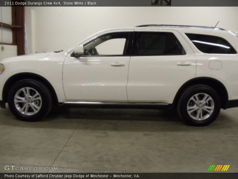 Stone White / Black 2011 Dodge Durango Crew 4x4