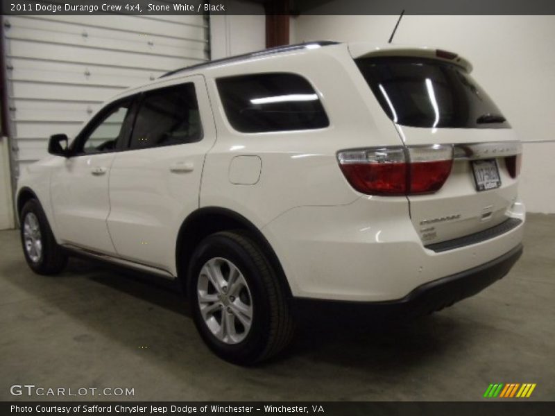 Stone White / Black 2011 Dodge Durango Crew 4x4