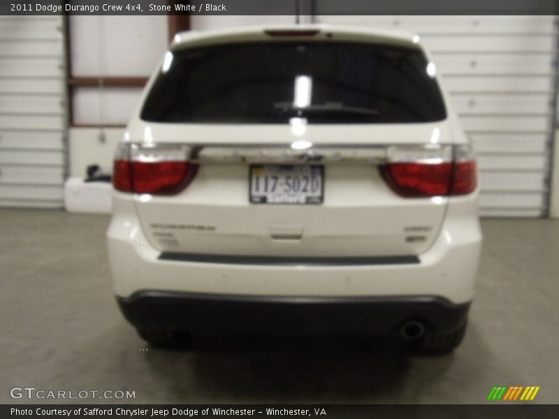 Stone White / Black 2011 Dodge Durango Crew 4x4