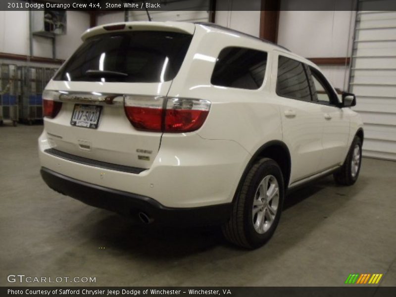 Stone White / Black 2011 Dodge Durango Crew 4x4